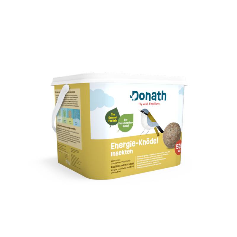 Donath Energie-Knödel Insekten ohne Netz - 50 x 100 g von Donath