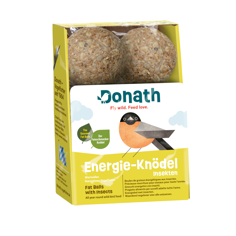 Donath Energie-Knödel Insekten ohne Netz - 6 x 100 g von Donath