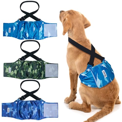 Dono Hundewindeln für Rüde,Rüdenwindel Waschbar,Hundebauchbänder für läufige Hunde,rüdenbinde für Inkontinenz,Training,Reisen,XS,S,M,L,XL,XXL Dono Hundewindeln für Rüde,Rüdenwindel Waschbar,Hundebauchbänder für läufige Hunde,rüdenbinde für Inkontinenz,Training,Reisen,XS,S,M,L,XL,XXL von Dono