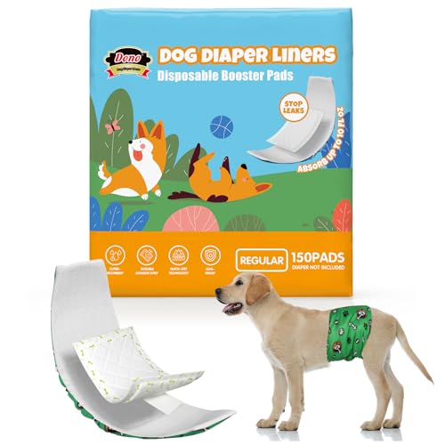 Dono Hundewindeln für Rüden und Hündinnen, Hundewindeleinlagen Ultra-absorbierend, 150 Stück von Dono