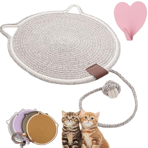 Celery Pets Dual Scratching Pad, Scratching Pads for Indoor Cats, Cat Scratching mat Natural Cotton Rope Cat Scratching Pad, Large Size Cat Bed Cat Scratching Pad (b) von Donubiiu