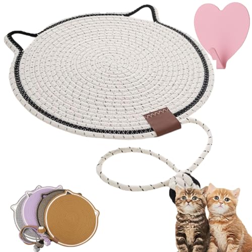 Celery Pets Dual Scratching Pad, Scratching Pads for Indoor Cats, Cat Scratching mat Natural Cotton Rope Cat Scratching Pad, Large Size Cat Bed Cat Scratching Pad (c) von Donubiiu