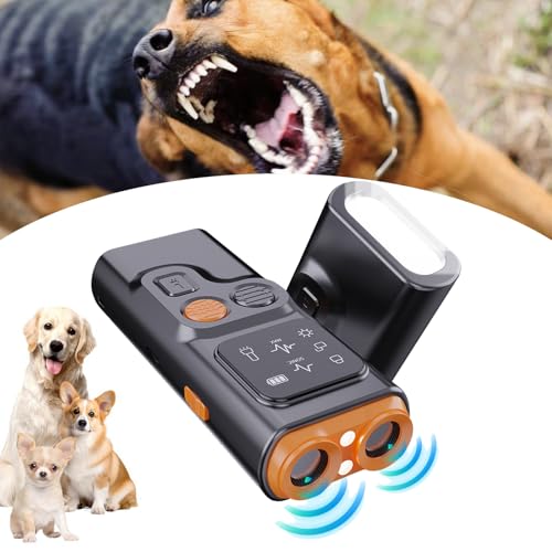 Donubiiu BarkGuard, Barkguard für Hunde, Anti Bell Halsband für Hunde, Antibell für Hunde, 2024 Neues Hundebellen Abschreckungsgerät mit HD Display und LED Taschenlampe (1 Stück) von Donubiiu