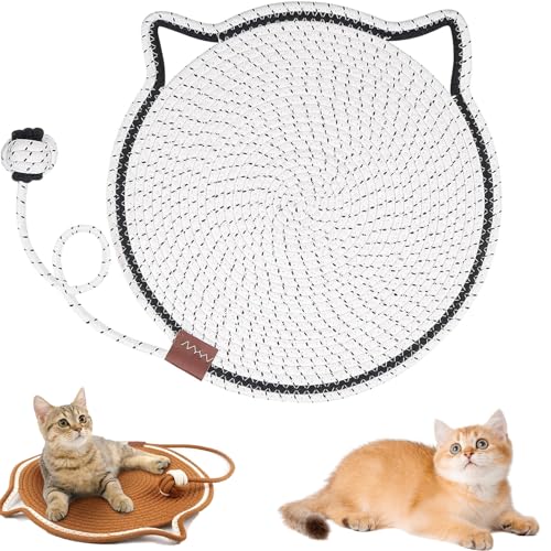 Donubiiu Celery Pets Dual Scratching Pad,Kratzmatte Katze,Mat,Cat Scratching Board,Kratzen Katze,for Claw Maintenance, Exercise, and Territory Marking (Weiß,43cm) von Donubiiu