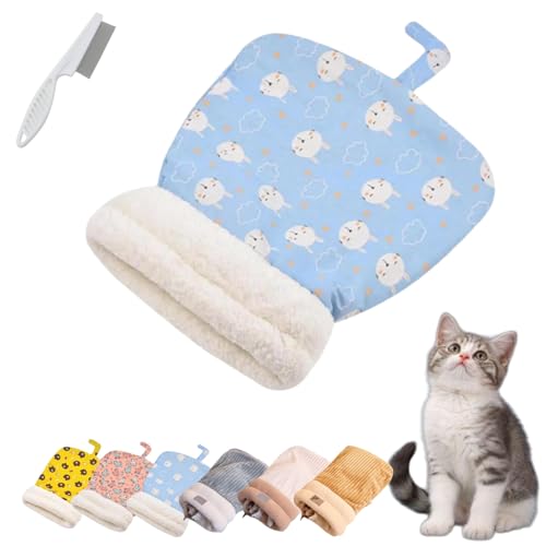 Donubiiu Katzen Schlafsack, Cat Winter Sleeping Bag, Schlafsack Für Katzen, Schlafsack Katzen, Katzenschlafsack Für Große Katzen, Pet Sleeping Bag for Indoor Cats and Small Dogs (1PCS-D) von Donubiiu