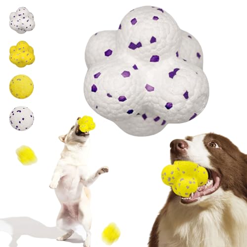 Donubiiu Kauzauberball Hund, Pfotenstern Kauzauber Ball, Pfotenstern Magic Ball, Hundespielzeug Ball, Hundeball UnzerstöRbar, Hunde Ball für Große, Mittelgroße, Kleine Hunde (1 PCS-B) von Donubiiu