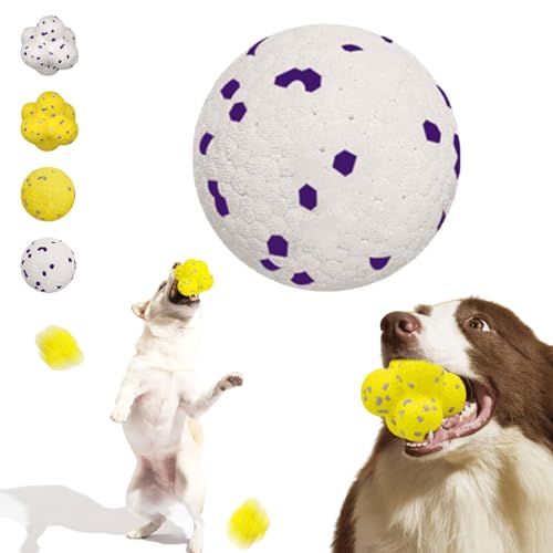 Donubiiu Kauzauberball Hund, Pfotenstern Kauzauber Ball, Pfotenstern Magic Ball, Hundespielzeug Ball, Hundeball UnzerstöRbar, Hunde Ball für Große, Mittelgroße, Kleine Hunde (1 PCS-D) von Donubiiu