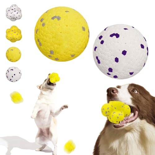 Donubiiu Kauzauberball Hund, Pfotenstern Kauzauber Ball, Pfotenstern Magic Ball, Hundespielzeug Ball, Hundeball UnzerstöRbar, Hunde Ball für Große, Mittelgroße, Kleine Hunde (C+D) von Donubiiu