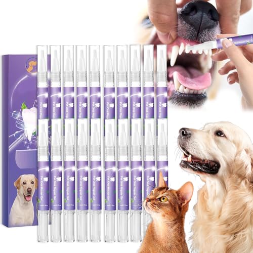 Donubiiu Pet oral Repair Gel Stift für Hunde,Reinigungsstift für Haustier Zahnbürsten,Pet Oral Restorative Gel, Eliminate Breath, Without Brushing (20pcs) von Donubiiu