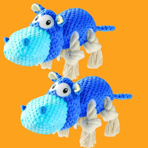 Donubiiu Pfotenmond,Pfotenmond Anti-Stress-Hippo,Quietschspielzeug für Hunde (2 pcs) von Donubiiu