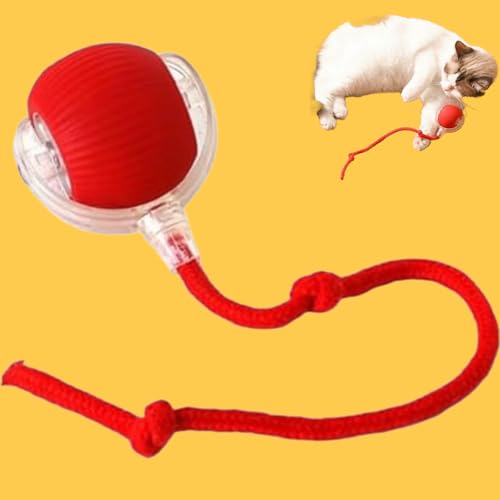 Donubiiu Pfotenmond Ball,2025 New Pfotenmond - Power-Ball - Pfotenmond Magie-Ball,Magic Ball FüR Hunde,Katzen Spielball Elektrisch (Rot,2 PCS) von Donubiiu