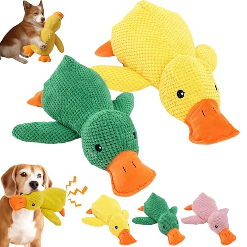 Donubiiu Pfotenstern Anti Stress Ente Hund, Anti Stress Ente Für Hunde, Beruhigende Ente Für Hunde, Hundespielzeug Ente, Interaktives Plüschtier Hundespielzeug Für Kleine Hund (2Pcs-A) von Donubiiu