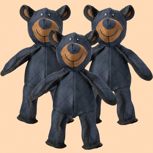 Donubiiu Powerchew Indestructible Bear, Powerchew Bear,The Powerchew™ Plush,Power Chew Toy (3 pcs) von Donubiiu