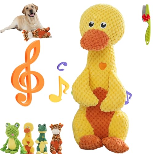 Donubiiu Powerkauer-UnzerstöRbares Hundespielzeug,Indestructible Quality for Strong Beiber Dog Toy Indestructible, UnzerstöRbares Hundespielzeug Krokodil,Ohne Quietschen (Ente) von Donubiiu