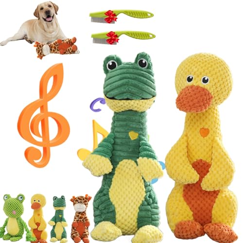 Donubiiu Powerkauer-UnzerstöRbares Hundespielzeug,Indestructible Quality for Strong Beiber Dog Toy Indestructible, UnzerstöRbares Hundespielzeug Krokodil,Ohne Quietschen (Mix d* 2) von Donubiiu