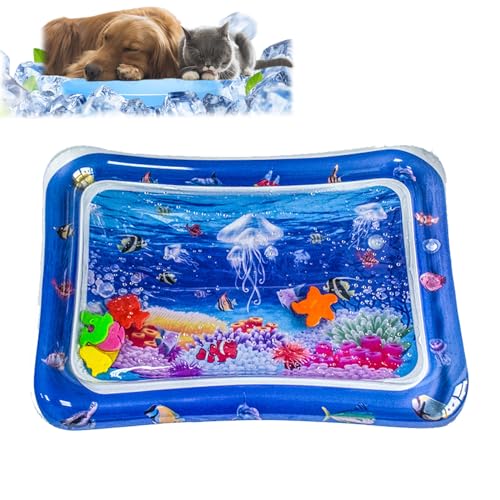 Donubiiu Water Sensor Play Mat,Water Sensor Play Mat Cat,Water Level Sensor, Sensory Water Play Mat for Cats,Sensorische Wasser-Spielmatte für Katzen,Thickened Water Playmat for Pet (C) von Donubiiu