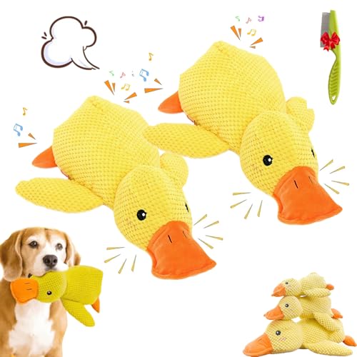 Donubiiu pfotenmond,Pfotenmond Ente,Anti Stress Ente FüR Hunde pfotenmond,Paw Moon Anti-Stress Duck,Anti Stress Ente FüR Hunde pfotenmond (2 pcs,L) von Donubiiu