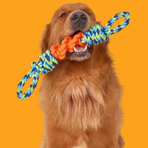 Pfotenmond - Unzerstörbares Hundespieltau - Indestructible Dog Toy Ropes - Robust Toy for Aggressive Chewers and Large and Medium Dog Breeds (Blue) von Donubiiu