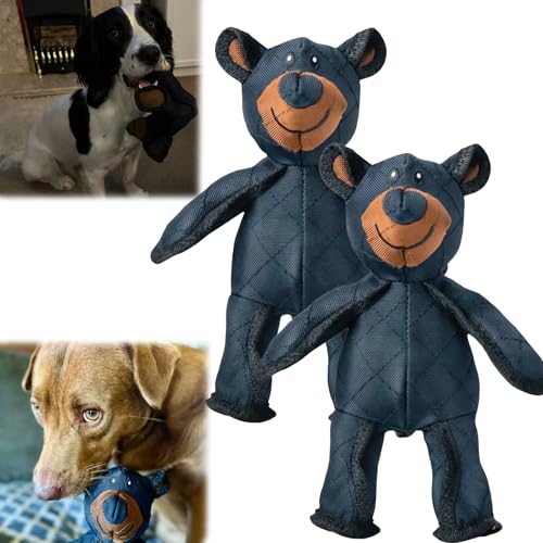 Powerchew Indestructible Bear, Indestructible Dog Toy, Unbreaka Bear, Indestructible Stuffed Plush Dog Squeaky Toynew Unbreaka-Bear for Heavy Chewers (2 pcs) von Donubiiu