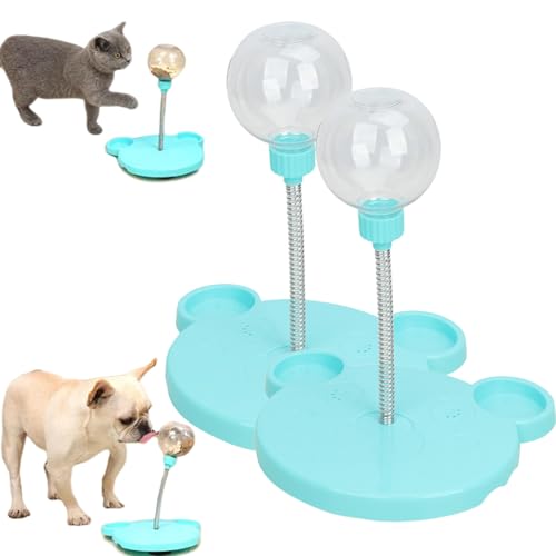 Wackelndes Hunde Leckerli Spielzeug,Futterball FüR Hunde,Intelligenzspielzeug FüR Hunde,Futterball FüR Hunde, Leckerli Ball FüR Hunde,FöRdert Gesunde Essgewohnheiten Und Mentale Stimulation (2* Blau) von Donubiiu