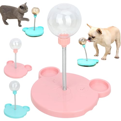 Wackelndes Hunde Leckerli Spielzeug,Futterball FüR Hunde,Intelligenzspielzeug FüR Hunde,Futterball FüR Hunde, Leckerli Ball FüR Hunde,FöRdert Gesunde Essgewohnheiten Und Mentale Stimulation (Rosa) von Donubiiu