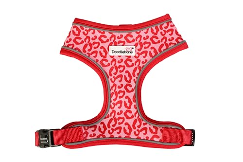 Doodlebone Airmesh Geschirr, Rubin-Leopard, Größe 4 von Doodlebone