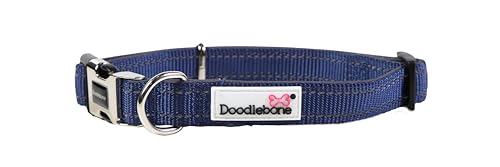 Doodlebone Gepolstertes Halsband, Indigo, 3-6 von Doodlebone