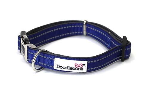 Doodlebone Gepolsterter Kragen Hunde, Kobalt, 1-2 von Doodlebone