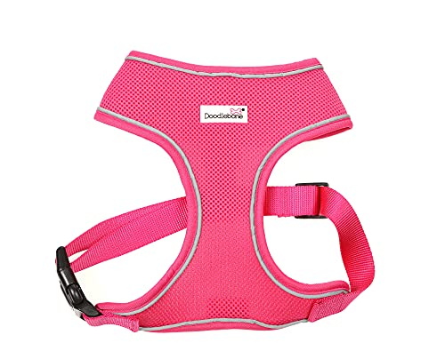 Doodlebone Airmesh Geschirr, Fuchsia, 2 von Doodlebone