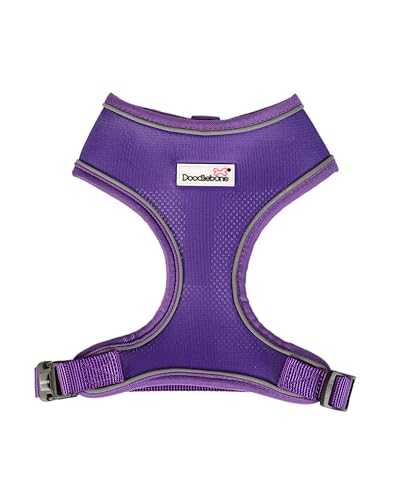 Doodlebone Originals Airmesh Hundegeschirr, Gr. 39-40, Violett von Doodlebone