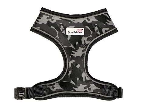 Doodlebone Airmesh-Geschirr, Smokey Camo, Größe 4 von Doodlebone