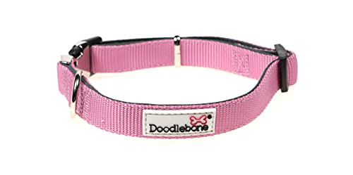 Doodlebone Originals Hundehalsband, gepolstert, Blush, Größe 1-2 von Doodlebone