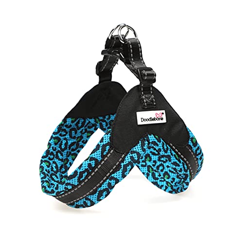 Doodlebone Muster Bumerang Hundegeschirr, Night Leopard, 4-5 von Doodlebone