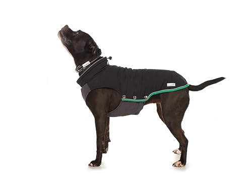 Doodlebone Pufferjacke für Hunde, Kohle, Größe 2–3 von Doodlebone