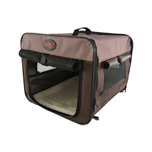 Doogy Hundehütte, tragbar, Größe M/L, Beige/Braun von Doogy