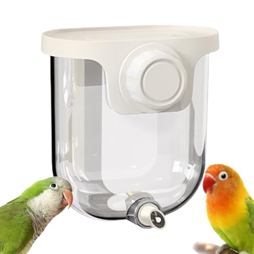 Dopsyesn Wasserspender für Vögel | Vogel Tränke | Tropffreier Montierter Wasserspender 330ml Käfig für Kolibris Sittiche Finken Wellensittiche Kanarienvögel Unzertrennliche Dopsyesn Wasserspender für Vögel | Vogel Tränke | Tropffreier Montierter Wasserspender 330ml Käfig für Kolibris Sittiche Finken Wellensittiche Kanarienvögel Unzertrennliche von Dopsyesn