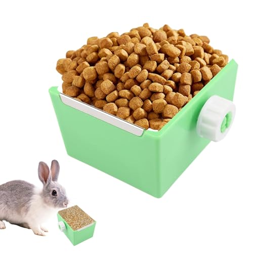 Dottduya Bunny Food Bowl, Hamster Feeder, Haustiermahlspender, Fixierbares Hamster Cage Food Bowl für Rennmäuse, Mäuse, Welpen und andere kleine Tiere von Dottduya