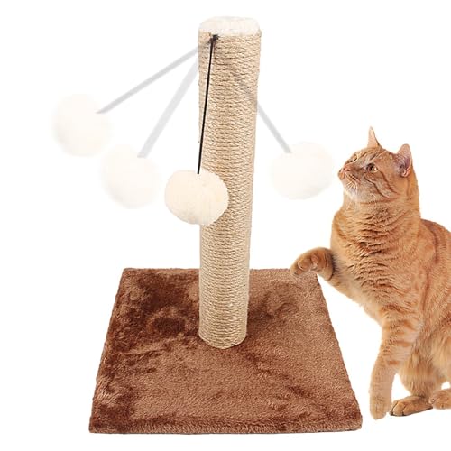 Dottduya Kratzbäume für Hauskatzen,Kratzbaum für Katzen - Lustiges Kätzchenbaumspielzeug | Kreativer Katzen-Aktivitätskratzer, Kratzbaum mit aufhängbarem Ball, Sisal-Katzenkratzer für Hauskatzen von Dottduya