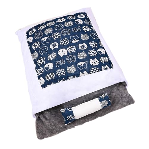 Dottduya Warmer Schlafsack für Katzen, Warmer Schlafsack für Katzen,Katzennestbett zum Schlafen - Waschbares Katzenbett für Welpen und Kätzchen im Innenbereich, Kätzchenhöhlenbett, bequemes Katzenbett von Dottduya