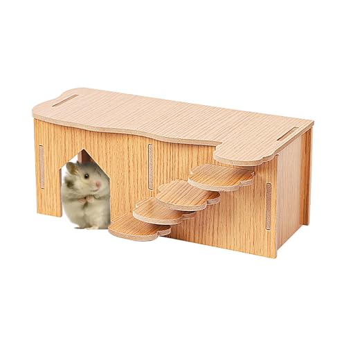 Hamsterhüttenspielzeug, Tierlebensraumdekoration - Hamsterspielzeug aus - Hamster-Versteck-Eckhauskäfig-Zubehör für Hamster, Syrische Hamster, Zwerghamster von Dottduya