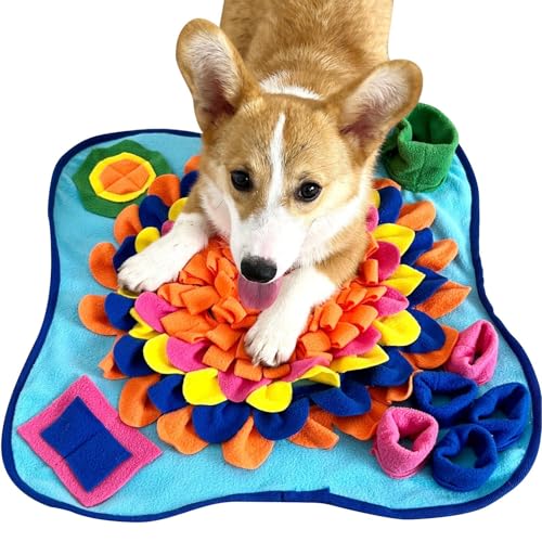 Schnüffelmatte für Hunde, Spielzeug zur Bereicherung für Hunde, Hunde-Kauspielzeug, Hunde-Puzzle-Futterspender, Hunde-Puzzle-Futterspender, Leckerli-Spielzeug, Schnüffelmatte, Hundespielzeug für klein von Dottduya