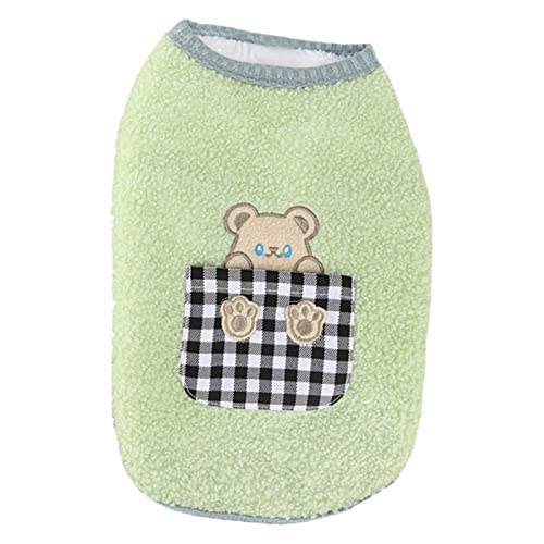 Fahrradanhänger Hunde Kleidung Hunde Herbst- und Winterkleidung Baumwolle Gefütterte Kleidung Teddy Kleine Hunde Haustierkleidung Wintertaschen Bärenbaumwolle Hundemantel Gefüttert von Doublehero