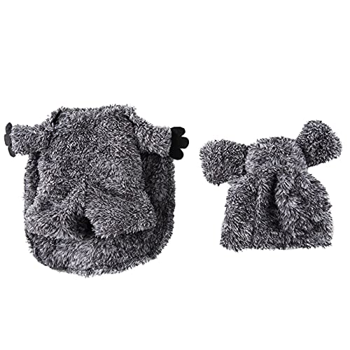 Fashion Gestreift Hund Pullover Weste Warm Stehen Sie Kaninchen-Kleidung Oben Kleidung Hund Oben Stehen Sie braune Haustier-Kleidung Hundehaustier-Kleidung Hundepullover Schurwolle von Doublehero