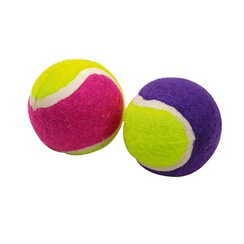 Love Story Mini-Tennisbälle, Durchmesser 4 cm, Pflaumenrosa, 2 Stück von Douceur d'Intérieur