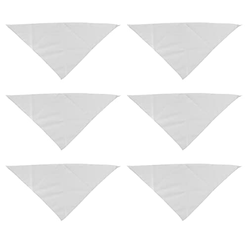 Doumneou 6 Stück Sublimationsdruck Haustier Bandana Wärmeübertragung waschbar DIY Dreieckstuch Lätzchen Halstuch für Welpen Katzen von Doumneou