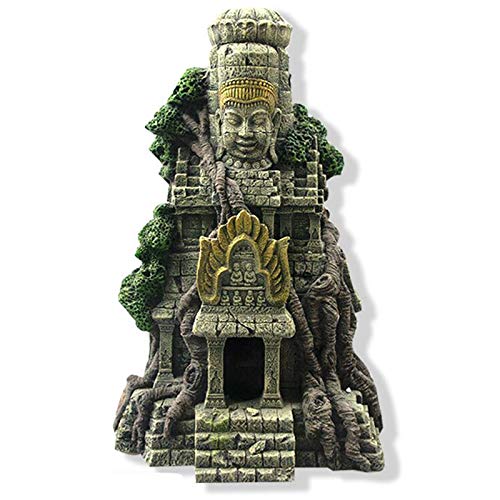 Doumneou Home Aquarium Ornament Antike Stein Buddha Harz Figuren Aquarium Ornament Aquarium Dekoration Zubehör von Doumneou