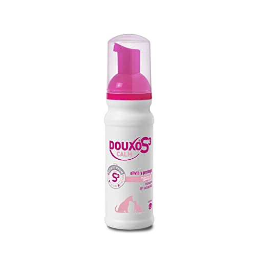 DOUXO S3 Calm Mousse für Hunde und Katzen – Hygiene für empfindliche Haut – lindert und schützt – hypoallergener Duft, 150 ml von Douxo S3