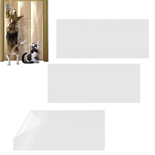 Dovxk Katzenschutz gegen Kratzer für Möbel,Möbelschutz für Katzenkratzer, 3/4 Stück | Durchsichtiger PVC-Türschutz gegen Katzenkratzer, verschleißfester Schutz für Möbel und Sofas von Dovxk