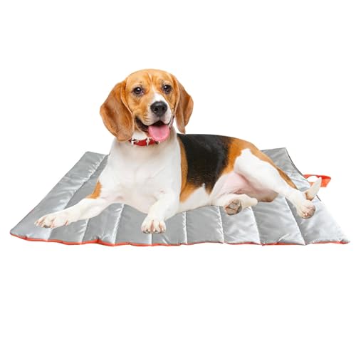 Dovxk Tragbare Hundematte, wasserdichte Hundebetten - Kühlende Matte für Hunde und Katzen mit zusätzlichem Eispad,Große Multifunktionsmatte 100 x 70 cm für Outdoor-Reisen, Camping, passend für kleine, von Dovxk