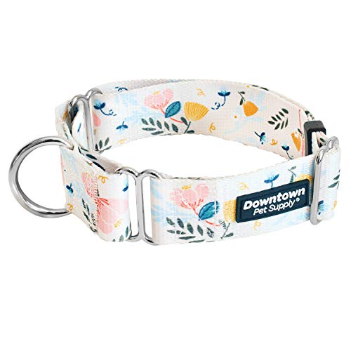 Downtown Pet Supply,Martingale Halsband für Hunde,Hundetrainingshalsband,Großes, breites & dickes Hundehalsband,Ausbruchsicher, wetterfest, langlebig und bequem,Floral,Extra großes Hundehalsband von Downtown Pet Supply